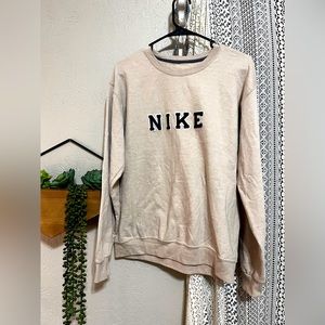 Women’s Nike cream crew neck